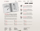 ecBook website - features page