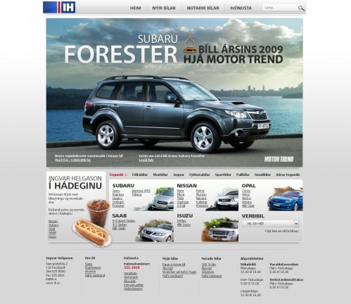 Ingvar Helgason - Front page